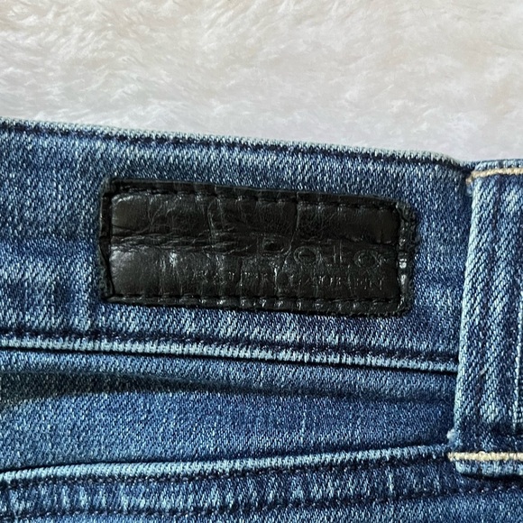 Vintage Polo Ralph Lauren Denim Midi Skirt Blue Button Front Size 12 - Picture 9 of 17